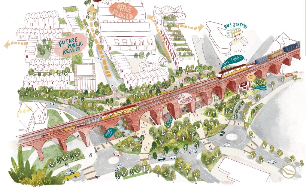 Accrington town centre masterplan, Hyndburn Council and LCC, p masterplan