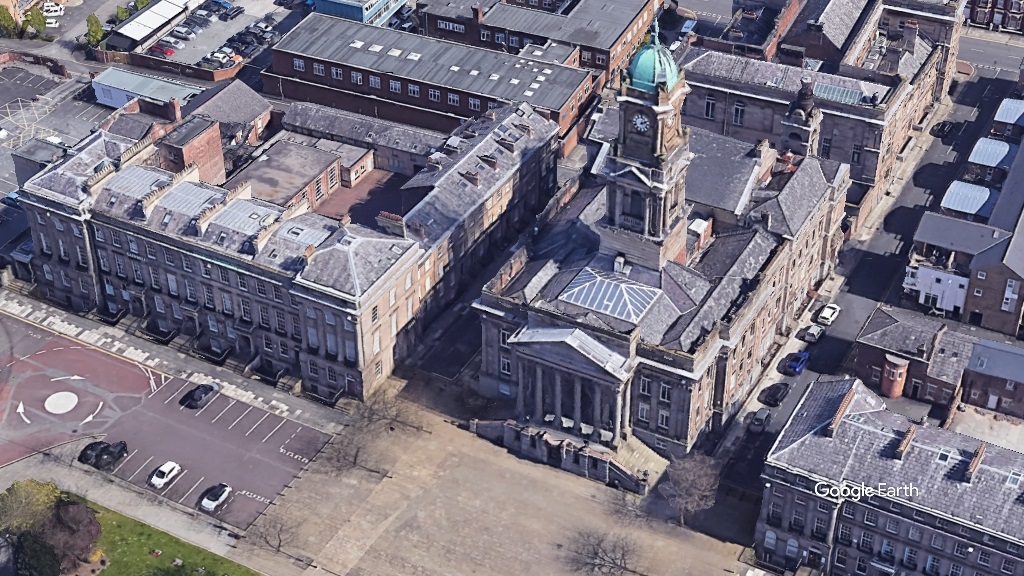 Birkenhead Town Hall, Wirral Council c Google Earth