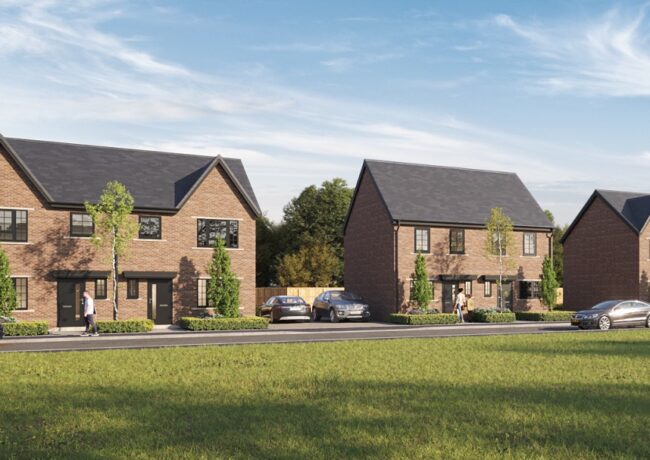 CGI of Kellen Homes scheme at Mosley Common, Kellen Homes, p el COLON comms