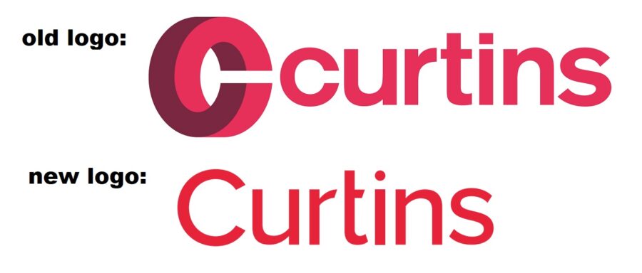 Curtins Logo old and new, Curtins