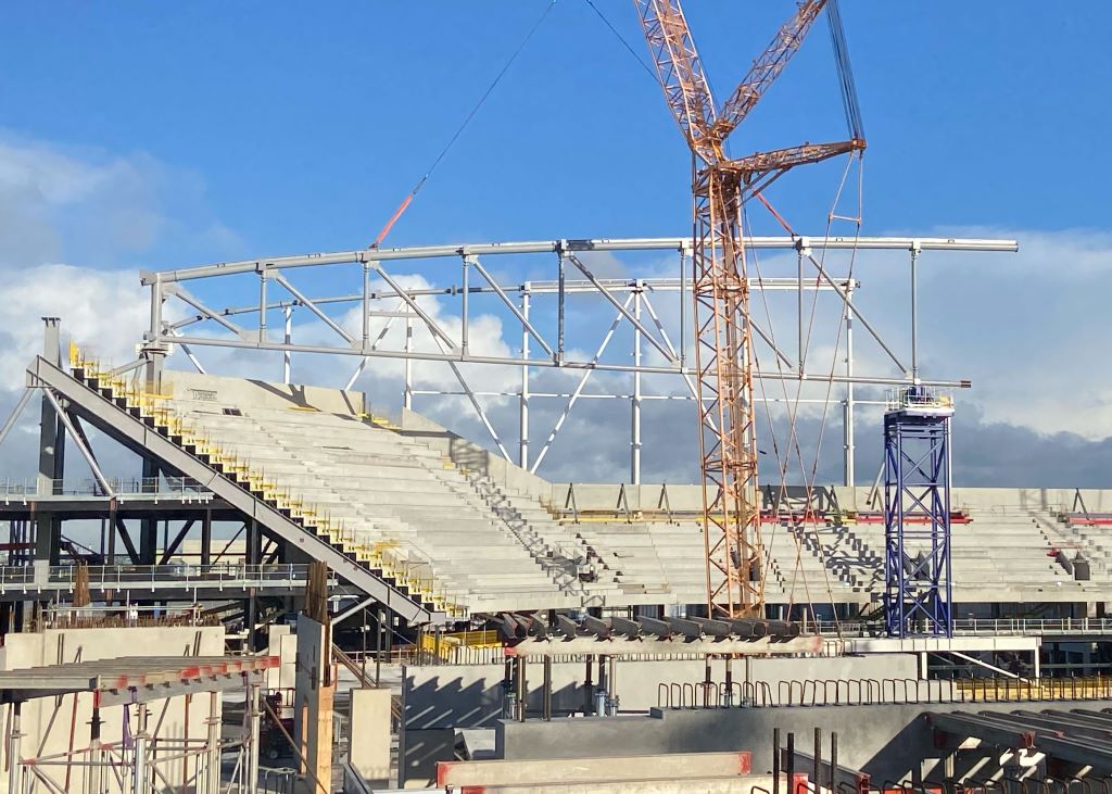 Everton Stadium Roof Starts To Take Shape - Place North West