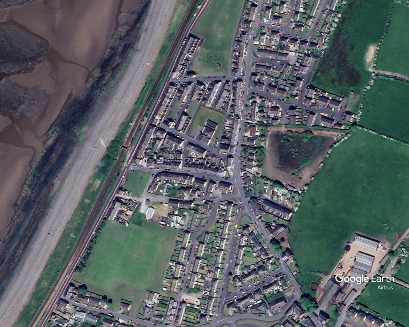 Flimby, Defra, c Google Earth