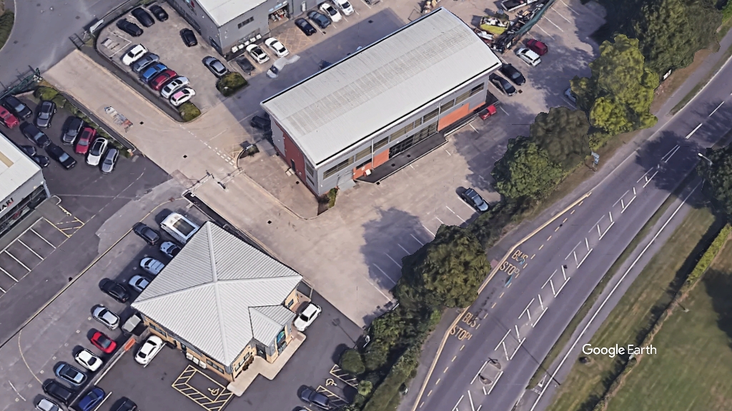 Greater Lancashire Hospital, Bespoke Healthcare, c Google Earth snapshot