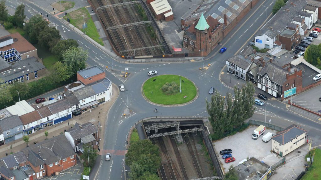 Greek Street roundabout, Network Rail, p Network Rail