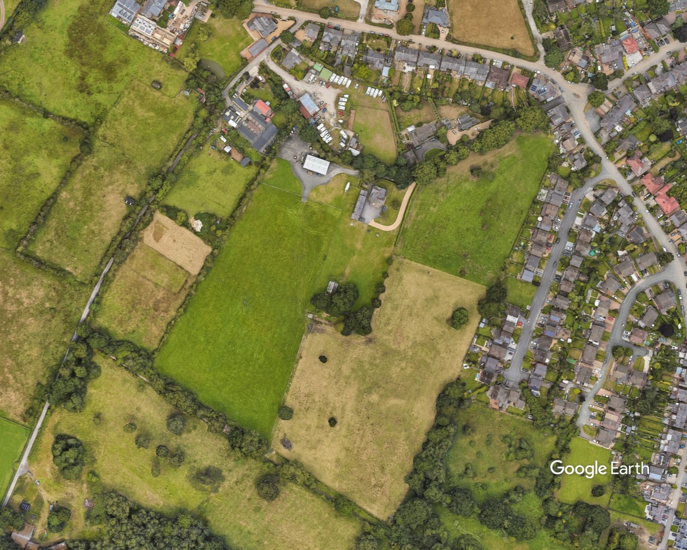 Land off Cumber Lane, Bellway, c Google Earth