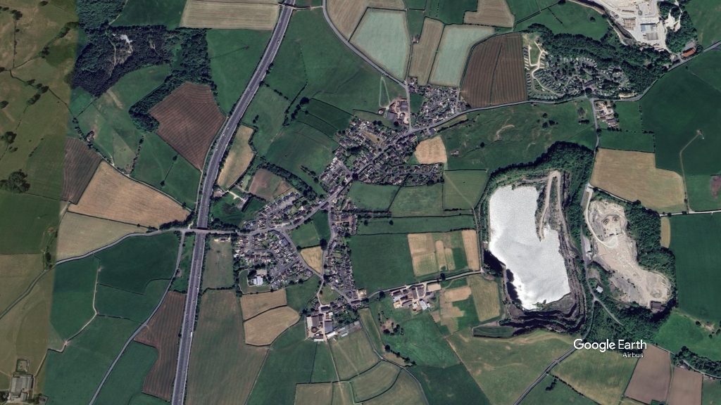 Nether Kellet, Oakmere Homes, c Google Earth snapshot