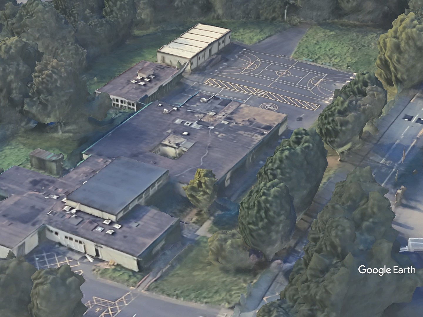 Penkford School, St Helens Council, via Google Earth