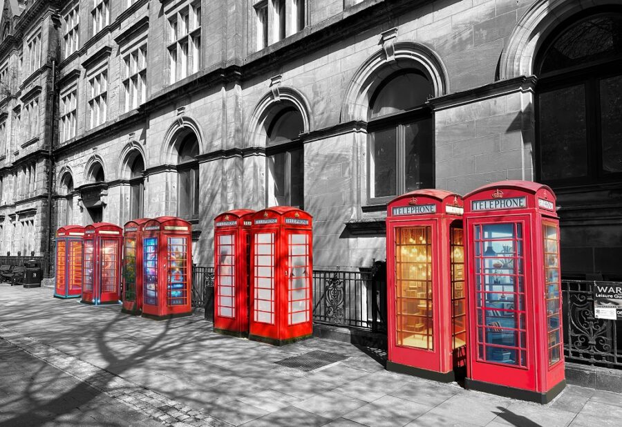 Red phone boxes, Preston City Council, c Studio John Bridge