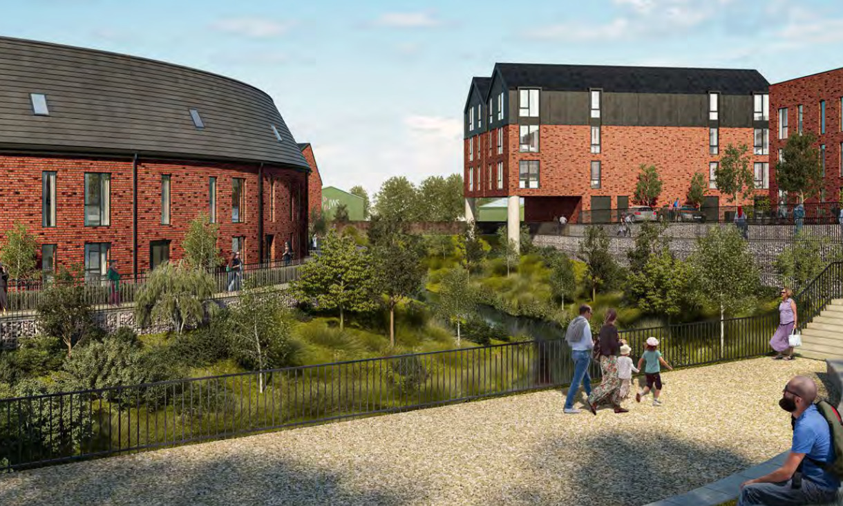 Riverside Mill CGI, Foxfield Developments, p planning documents