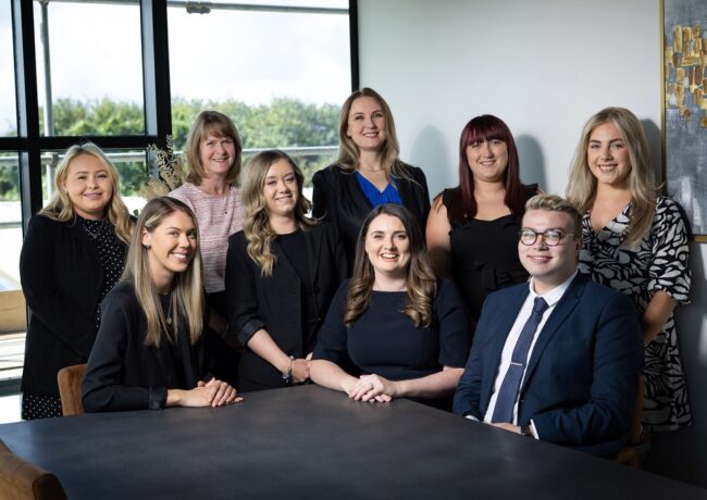 Vincents Solicitors Poulton Office team including Sophie Mercer Vincents Solicitors c Phil Tragen